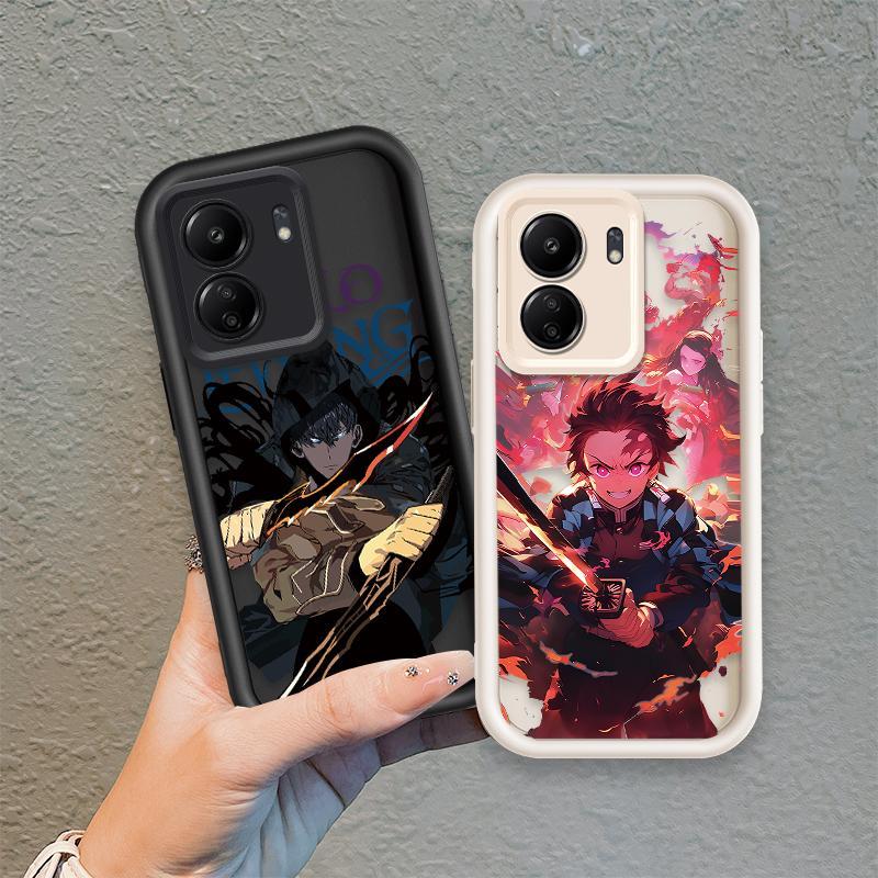 Ốp Lưng Cho OPPO A5X A6 A6X 4G 5G Hoạt Hình Silicon Mềm Đáng Yêu Vỏ Điện Thoại TPU Demon Slayer Sinh Viên Mắt Thiên Thần Chống Sốc Ốp Lưng