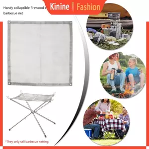 KIN Di Động Ngoài Trời Giá Lửa Lưới Đốt củi Đứng Thảm Cắm Trại Lưới Nướng BBQ Lưới Đốt Hố