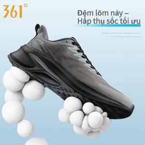 361° Giày Chạy Bộ Nam EVA Đàn Hồi Nhẹ Êm Chân Không Bí Lưới Lỗ Thoáng Khí Chạy Bộ Tập Gym Hè 2026