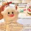 CANAMEK Sang Trọng Đồ Chơi Kawaii Thỏ Dễ Thương Búp Bê Quái Vật Nhỏ Hoạt Hình Trẻ Em Móc Khóa Cặp Đôi Bapa Nhồi Bông Mặt Dây Chuyền Phụ Kiện Quà Tặng CSF