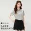 Áo thun sọc cơ bản dành cho nữ Lyocell cổ tròn đơn giản cổ điển phù hợp cho mọi trận đấu T mùa xuân hè Thẩm mỹ tối giản