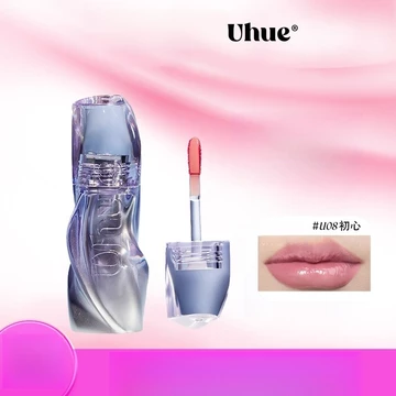 Uhue Home Series 6D Gương Son Bóng Nước Son Bóng Son Bóng Son Bóng Son Bóng Môi Son Bóng Môi Bùn Mùa Xuân Hè Trắng Nữ