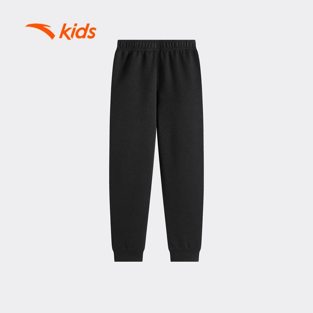 ANTA Kids Quần Nỉ Jogger Dài Bé gái 362547735U – Mềm, Ấm, Bo Gấu, Co Giãn, Thoải Mái Mặc Hằng Ngày