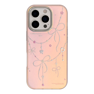 Ins Gilded Bow Vỏ Cứng Cho Iphone 17 17pro 16 15 14 11 12 13 PRO MAX Vỏ Bảo Vệ MT2696
