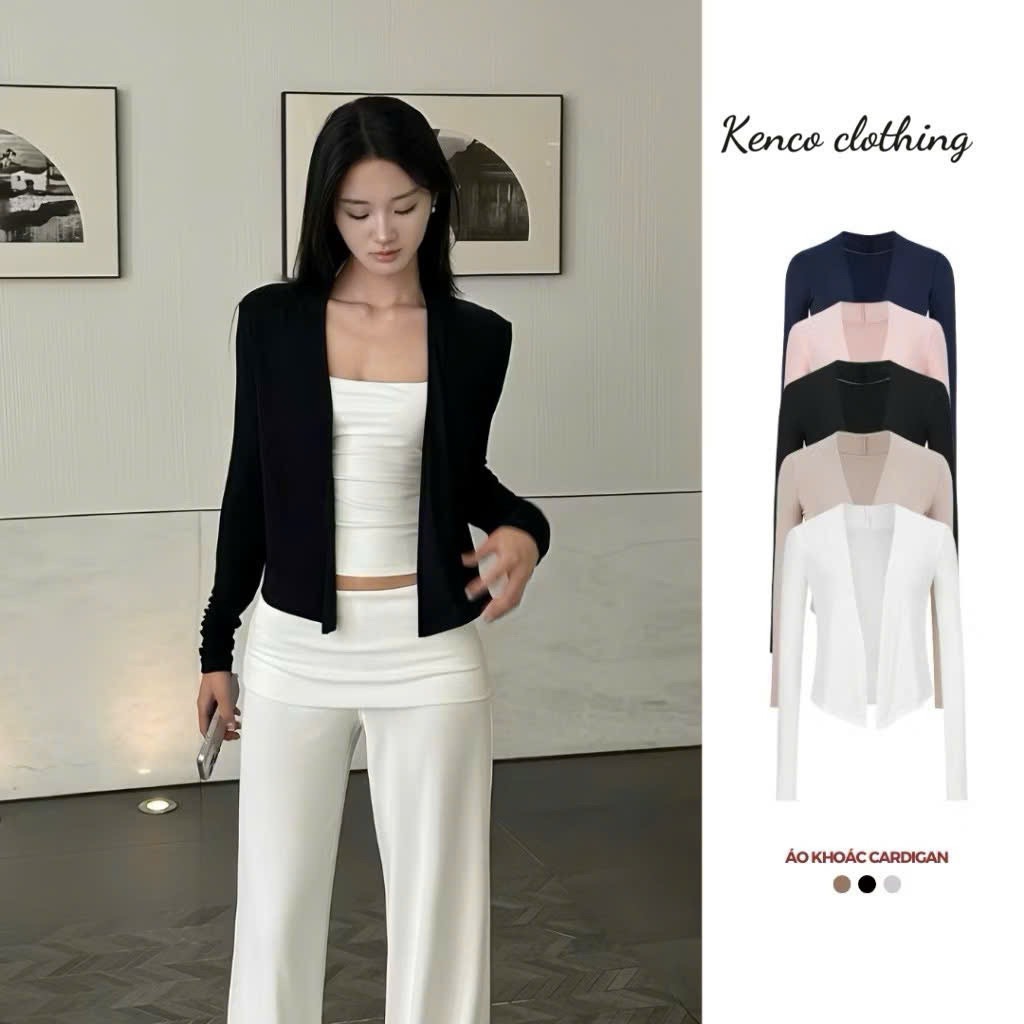 Áo Khoác Cardigan Dáng Dài cotton lông mịn KENCO clothing -M304