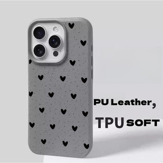Ốp Lưng Cho Samsung Galaxy S25 S23 Ultra S22 S21 S25FE S20FE S24FE S23FE Da PU Trái Tim Tình Yêu Mờ Bìa Mềm