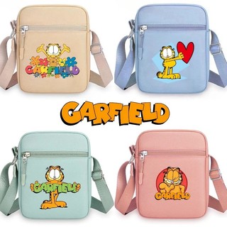 Garfield Túi Đeo Vai Hoạt Hình In Hình Túi Đeo Ngang Thời Trang Túi Vuông Du Lịch Túi Bảo Quản Đa Năng