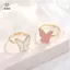 1 Bộ Thời Trang Tinh Tế Đơn Giản Đa Năng Vòng Cổ Vòng Tay Bông Tai Nhẫn Dành Cho Nữ Bé Gái Tiệc Cưới Bộ Trang Sức Quà Tặng [Mina]