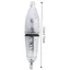 Đèn Mực Câu Cá, Đèn LED 12cm Mực Dụ, Đèn Flash Di Động 2 Màu Chống Thấm Nước Cá Thu Hút Ánh Sáng Biển Sâu Câu Cá