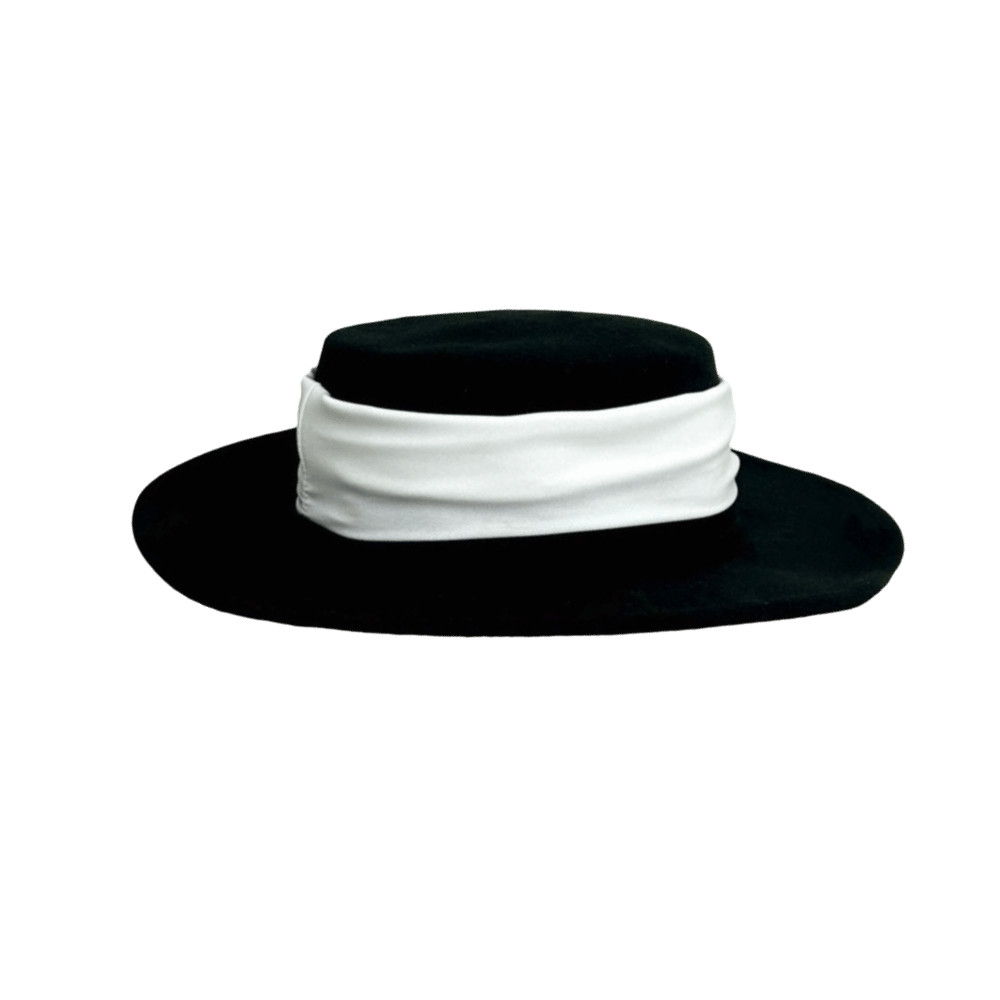Mũ BRARAA Top dành cho nữ, Mũ nỉ phẳng thanh lịch trang trọng, Thời trang ấm áp cổ điển Mũ Fedoras Lễ hội đám cưới