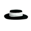DUSKGLOW Top Hat dành cho nữ, Mũ nỉ phẳng thanh lịch trang trọng, Vành rộng ấm áp Cổ điển Fedoras Mũ phụ kiện váy