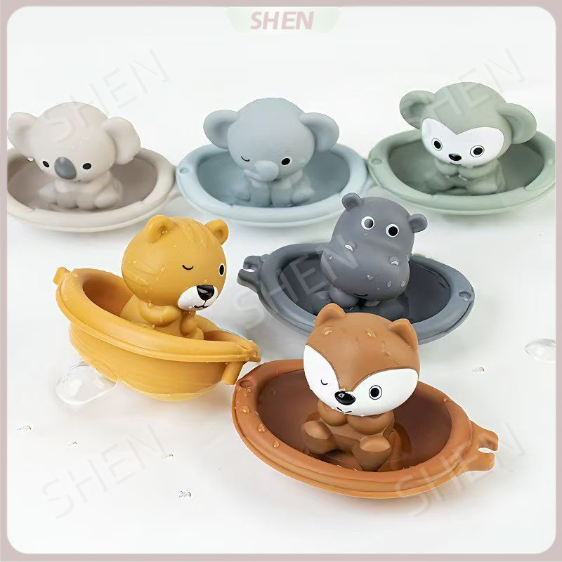Miễn Phí Vận Chuyển Trẻ Em Phòng Tắm Có Thể Xếp Chồng Nổi Thuyền Đồ Chơi Cho Bé Tắm Nước Đồ Chơi Xếp Chồng Thuyền Động Vật Tay Con Rối Đồ Chơi