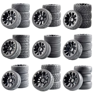 4 64 * 25mm 1: 10 lốp phẳng du lịch ô tô đường đua lốp đường phố tay cầm mạnh 94123 HSP 94122 hoa anh đào D3 D4 6087
