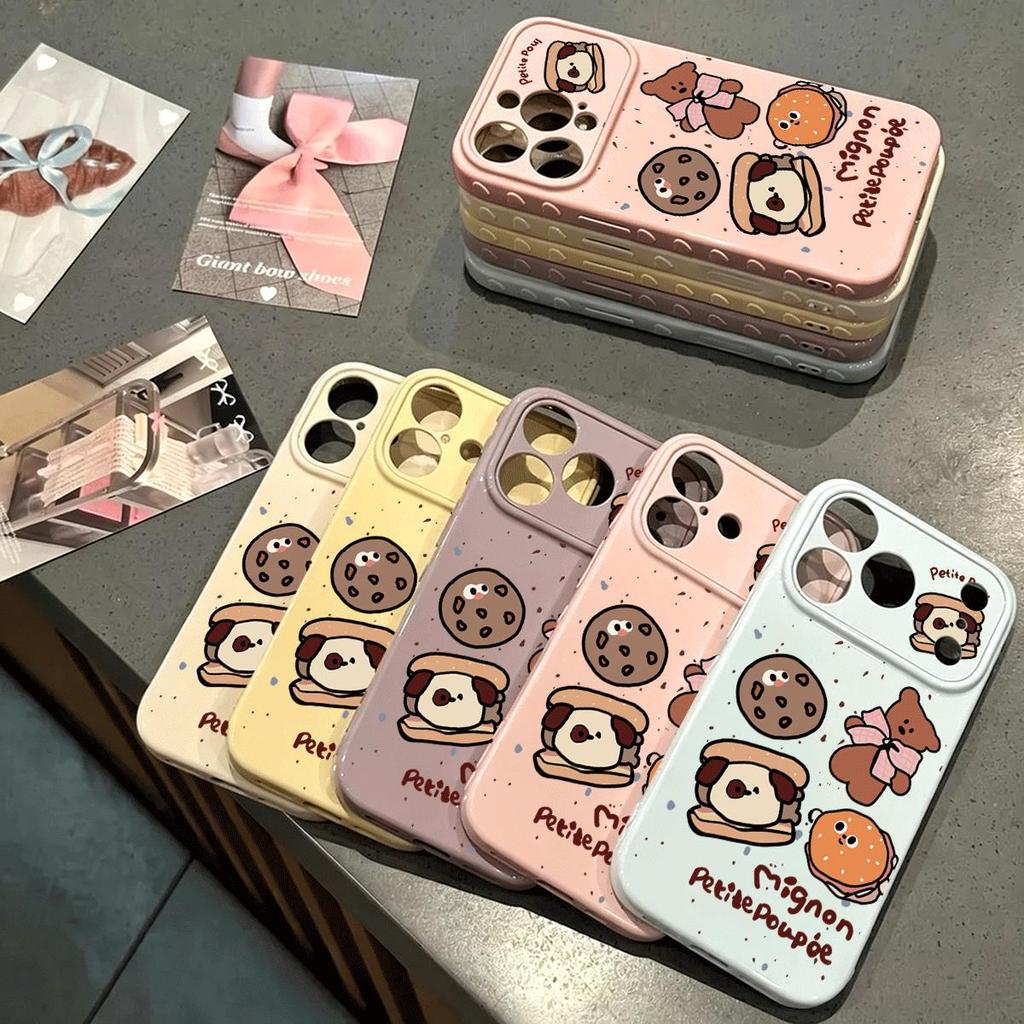 Cookie Cub cho iPhone17promax trường hợp điện thoại 16plus mềm trường hợp 14/13/11Pro nổ