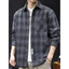Áo sơ mi nam Mỹ kiểm tra hoa văn VN, Size lớn M-8XL, Áo sơ mi chở hàng dài tay
