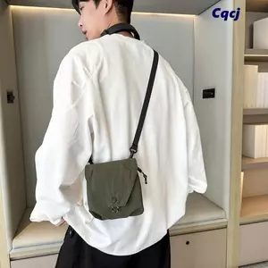 Túi đeo chéo CQCJ, Túi đeo vai nhiều túi có dây đeo có thể điều chỉnh, Túi đeo vai đơn nhẹ phong cách thông thường di động Sử dụng hàng ngày