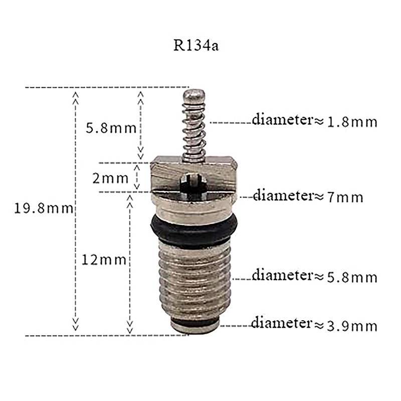 < WHPHous-t > 10 Cái Lõi Van AC R134A Ô Tô Ô Tô Lõi Điều Hòa Không Khí Kim Bộ Sửa Chữa Xe Chịu Nhiệt Phụ Kiện Ô Tô Đẹp