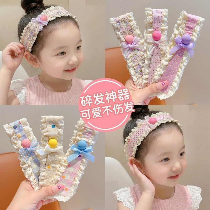 Băng Đô Miếng Dán Tóc Velcro Magic Dán Hoa Dễ Thương Thời Trang Hàn Quốc - Phụ Kiện Tóc