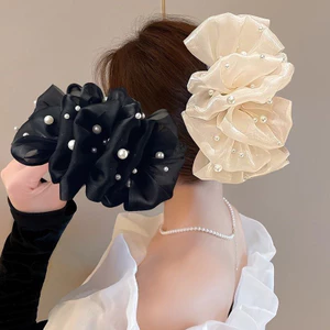 Dày Hai Lớp Thiết Kế Đám Mây Lưới Vải Vuốt Tóc Kẹp Cho Lưng Đầu Nữ Thời Trang Phụ Kiện Tóc