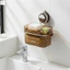 Giỏ đựng cốc hút Giá sắp xếp treo tường cho túi trà Khăn mặt Sử dụng tại nhà