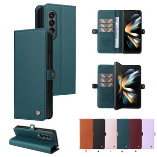Ốp Điện Thoại Da, Dành Cho Samsung Galaxy Z Fold 3 4 5 6 7 5G, Ốp Ví, Có Khe Cắm Thẻ, Ốp Lưng Túi Điện Thoại
