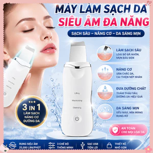 Máy Sủi Da Chết Siêu âm – Công Nghệ Ultrasonic, Loại Bỏ Mụn đầu đen Và Tế Bào Chết, Làm Sạch Sâu Mà Không Gây đau Rát