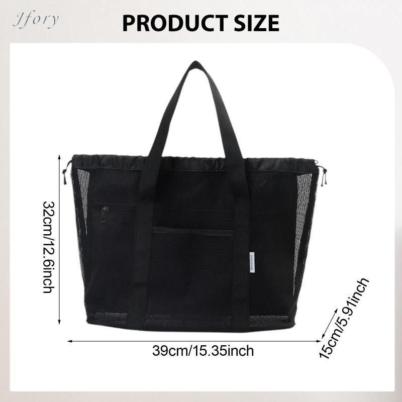 Jfory Lưới Đi Biển Túi Dành Cho Nữ Di Động Chống Thấm Nước Nhẹ Đồ Chơi Lớn Túi Bể Bơi Túi Đeo Vai Cho Du Lịch Kỳ Nghỉ Essentials
