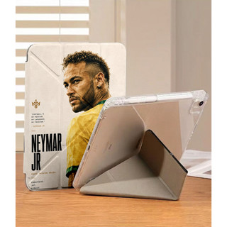 Ốp Lưng Neymar Cho iPad Air 4/5/6/7/8 Pro 11 12.9 Y-fold Neymar 10 cho iPad A16 Gen 12 11 10 9 8 7 6 5 Mini6/7