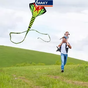MAKY 2025 Năm Mới Của Rắn Xanh Rắn Diều Gió Dễ Bay Trẻ Em Hoạt Hình Cầm Tay Người Lớn Diều Lớn VN