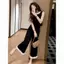 Mùa Hè 2026 Siêu Nóng Giảm Tuổi Mặc Toàn Bộ Nhẹ Trưởng Thành Niche Chống Va Chạm Quần Hoa Đen Bộ Đồ Hai Mảnh