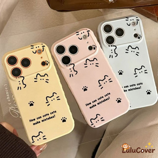 Kawaii Line Cat Side Hearts Dành Cho IQOO 15R 15 Ultra 13 12 11 11S 10 U3 U3X 5G Vỏ Màu Kẹo Nhiều Màu Sắc Cửa Sổ Máy Ảnh Lớn Vỏ Mềm Chống Sốc