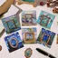 BEABOUT Bookmark, Bút đánh dấu trang rỗng bằng kim loại, Khung nghệ thuật cổ điển Tranh nổi tiếng Kẹp trang kim loại Người yêu đọc sách