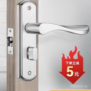 Khóa Cửa Vệ Sinh Nhà Vệ Sinh Nhà Vệ Sinh Khóa Phòng Tắm Khóa Đa Năng Trong Nhà Hợp Kim Nhôm Tay Nắm Cửa Lưỡi Đơn Hộ Gia Đình HXJ4