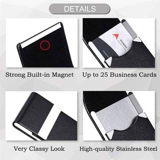 Strongaroetrtomj Hộp đựng danh thiếp bằng da Pu di động có nhiều màu sắc phù hợp cho cả nam và nữ VN
