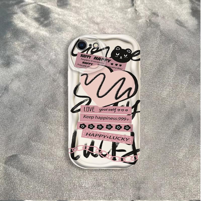 Thích Hợp Cho iPhone 6 6S 6 Plus 6S Plus 7 8 Plus SE 2020 3D TPU Mềm Ngôi Sao Tình Yêu Ins Phong Cách Nữ Chống Sốc Trường Hợp Điện Thoại