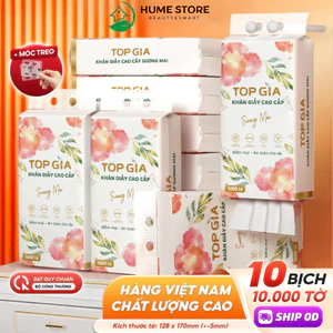 Khăn giấy Cao cấp Sương Mai TopGia Thung 12/10/5 1000 tờ dày dai mềm mịn thấm hút tốt