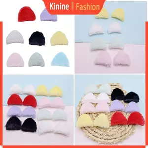 KIN Sang Trọng Tai Mèo DIY Haipin Lông Tóc Barrette Lông Lông Tai Nổ Bên Kẹp
