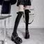 HFSHY Cừu Len Trên Đầu Gối Sos Chân Mùa Đông Ấm Áp Dài Stoings Dễ Thương Sang Trọng Bóng Bé Gái Ống Cao Sos Màu Trơn JK Stoings VN