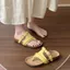 Nhẹ Sang Trọng Niche Cao Cấp Flip-Flops Nữ Mặc Ngoài 2026 Flat Đi Chơi Birkenstock Birkenstock Birkenstock Flip-Flops 5.20
