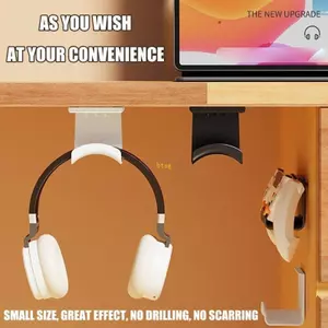 Adhesive Headphone Hook Under Desk Mount Bracket For Gaming Headset Controller