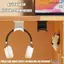 Adhesive Headphone Hook Under Desk Mount Bracket For Gaming Headset Controller