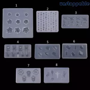 Unstop * Nail Art Epoxy Resin Molds Relief Trang trí Dụng cụ làm móng tay Phụ kiện làm đẹp