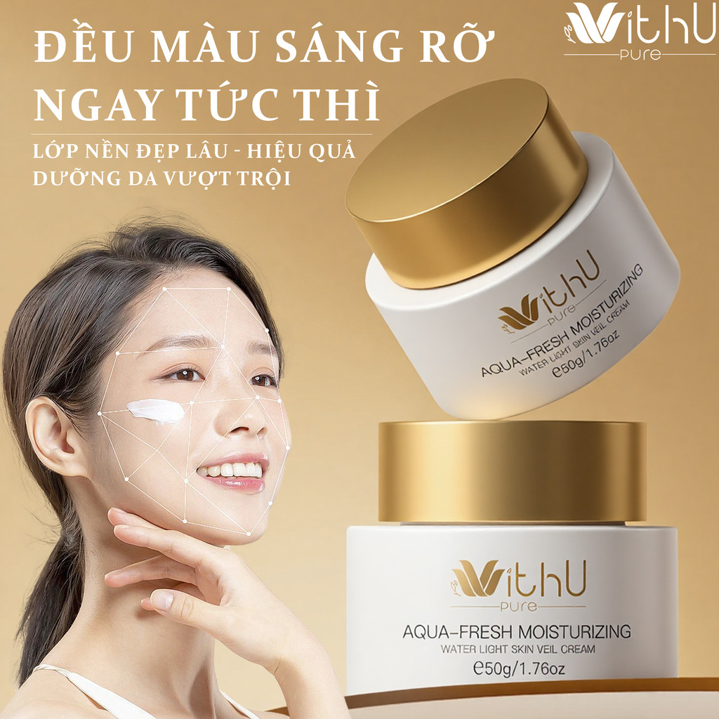 WithUpure Kem Dưỡng ẩm Làm Sáng Da 50g, Làm Sáng Da Nhẹ Nhàng Dưỡng Da Cao Cấp