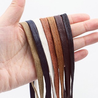 1 Đôi Dây Giày Sáp Phẳng 0.6cm Chống Thấm Nước Unisex Cho Giày Da/Bốt