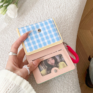 Hoạt Hình Dễ Thương In Hình Ví Nữ Dễ Thương Trifold Khóa Đa Năng Nhiều Thẻ Ví Đựng Tiền Mặt