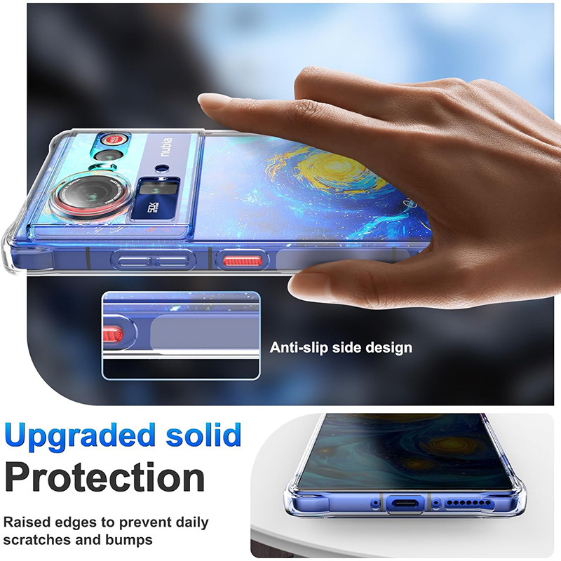 Dành Cho ZTE nubia Z80 Siêu Mềm Chống Sốc Pha Lê Gel Trong Suốt TPU Chống Sốc