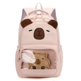 Balo Capybara dễ thương cho học sinh – Nhẹ, đỡ mỏi vai, nhiều ngăn rộng rãi, phù hợp tiểu học