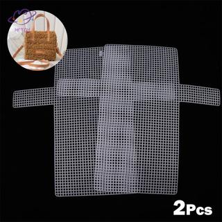 HFTOY 2 Tấm cố định đế móc thủ công bằng nhựa cho túi xách DIY Túi đeo chéo Phụ kiện làm ~