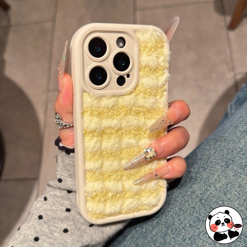 Ốp Điện Thoại Sang Trọng Mùa Đông Ins Style Cho iPhone 11 Pro Max XR XS Max X SE3 SE2 8 7 6 6s Plus 11ProMax Vỏ Sọc Đơn Giản Dễ Thương Vỏ Mềm Chống Rơi