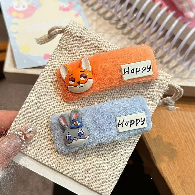 Kẹp tóc hoạt hình Zootopia Nick Judy dễ thương - Thiết kế đáng yêu cho mái tóc của bạn
